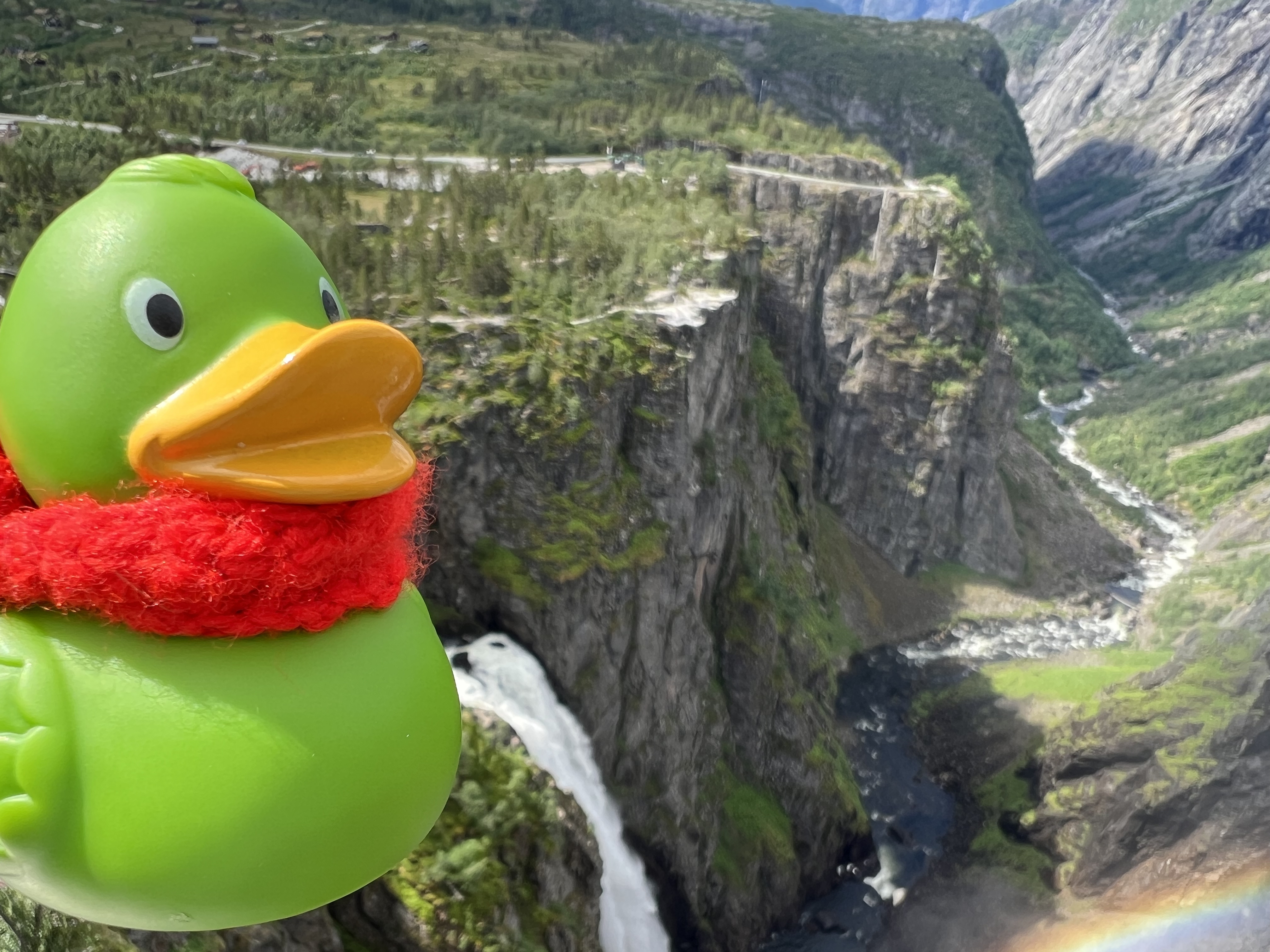 Guillaume visiting Vøringsfossen